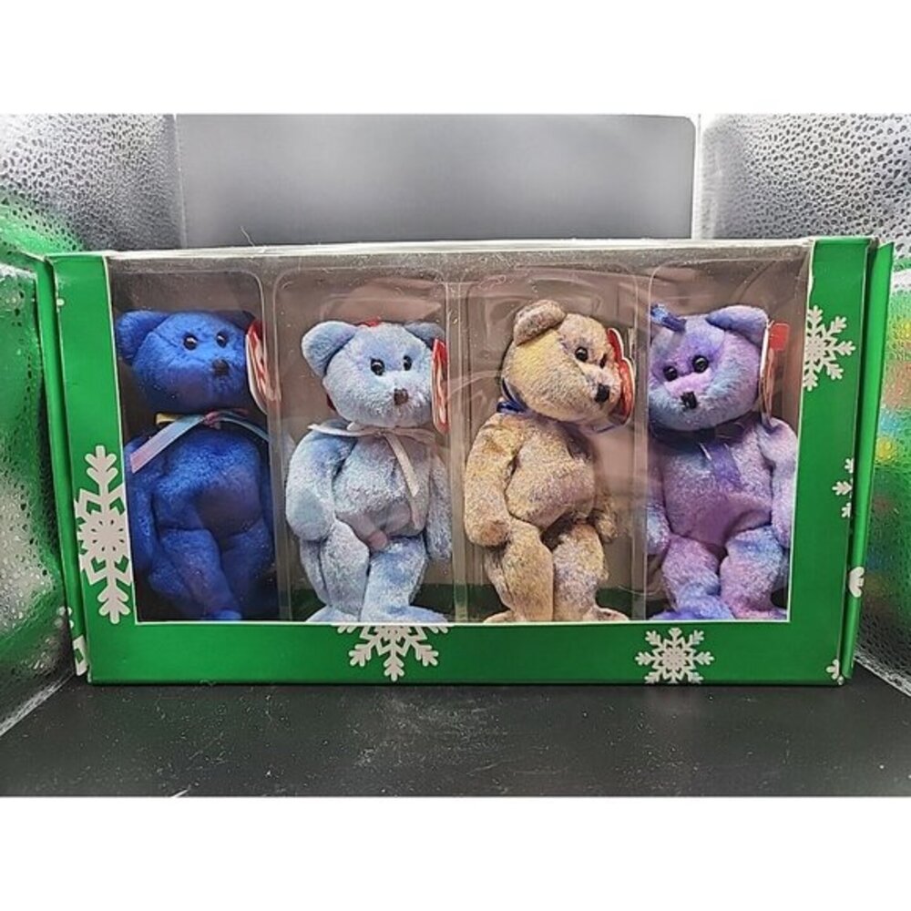 TY The Jingle Beanies Collection Clubby Edition Christmas Tree Ornaments MINT